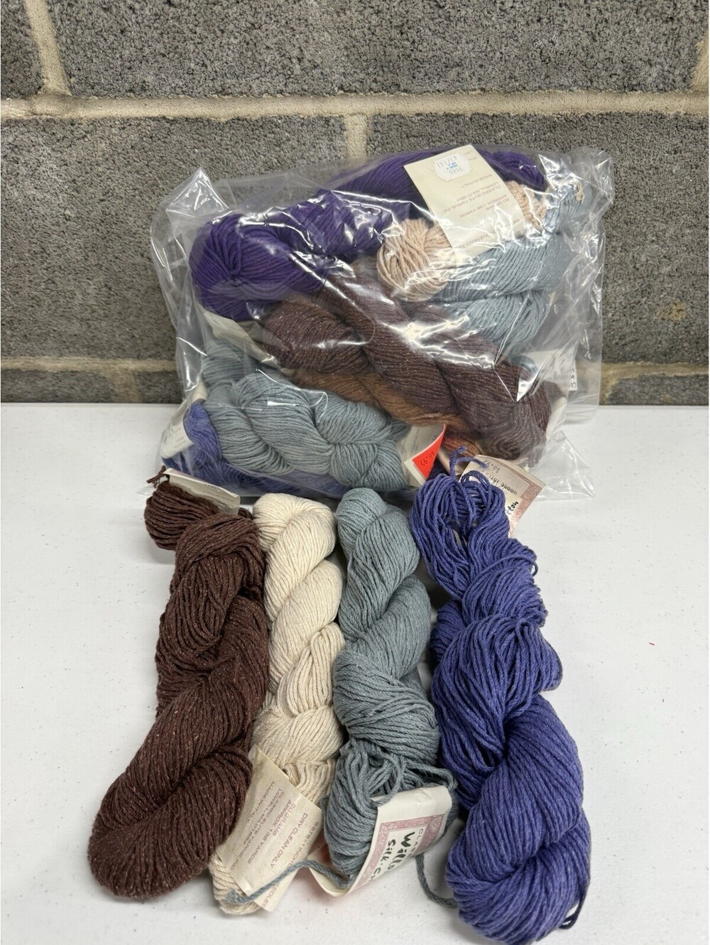 Classic Elite Yarn ‘Willough’ Silk/Cotton Mixed Color 14 Skein Lot